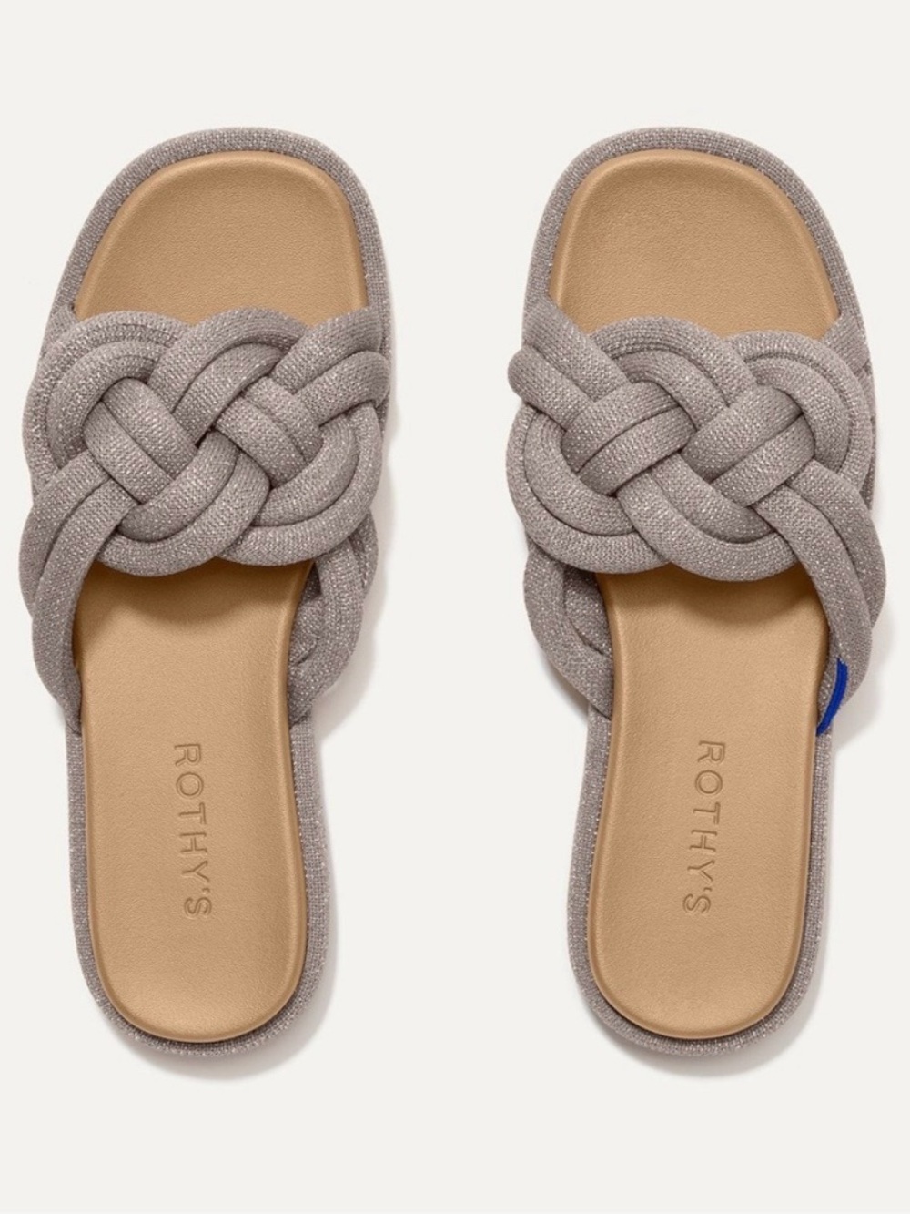 Rothy's The Summer Sandal - Silver